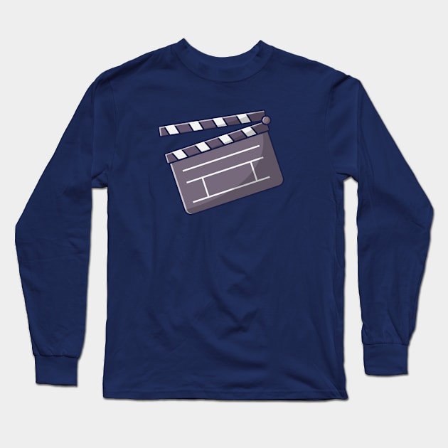 Clapperboard Long Sleeve T-Shirt by KH Studio